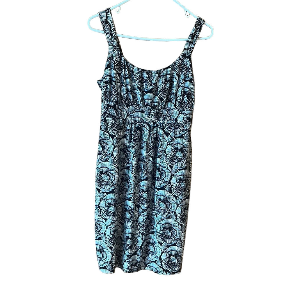 Ann Taylor Black and White Floral Dress - Size Medium